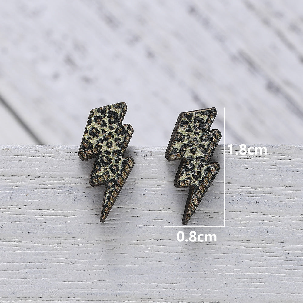Pendientes al por mayor de madera de vaca